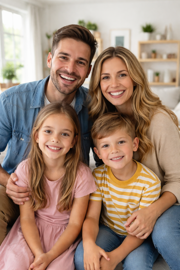 Family saving money through mortgage refinancing in Calgary